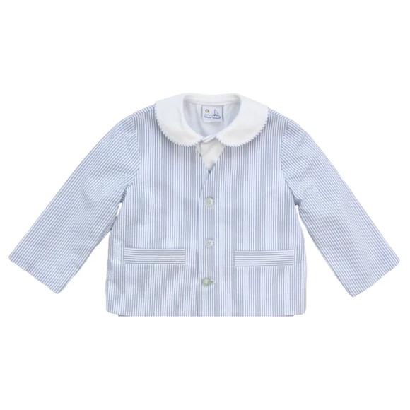 Florence Eiseman Seersucker Jacket and Shirt Set Kids